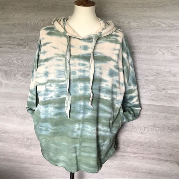 NWT Faded Olive Long Sleeve Oversized Terry Hoodie - Picture 4 of 7
